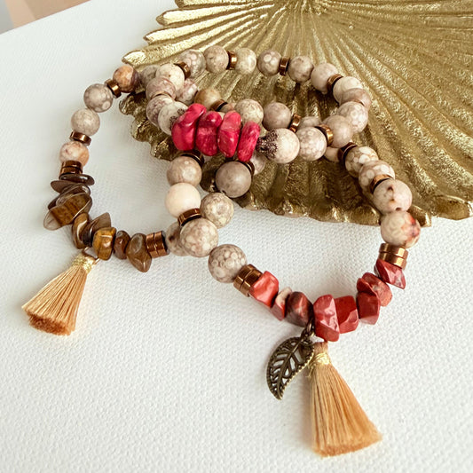 Berry Earth Armband mit Splittersteinen