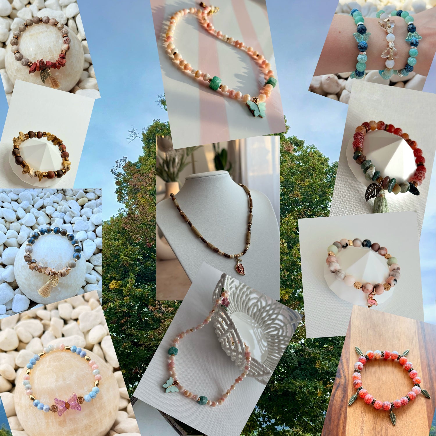 Natur-Kollektion - Naturstein Schmuck im Wald