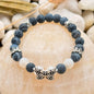 Armband Butterfly Crackle-Optik – Draufsicht auf Naturstein