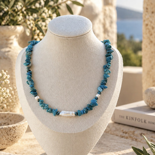 Turquoise Pearl Necklace