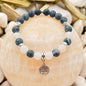 Armband Tree of Life Crackle-Optik – Draufsicht auf Naturstein