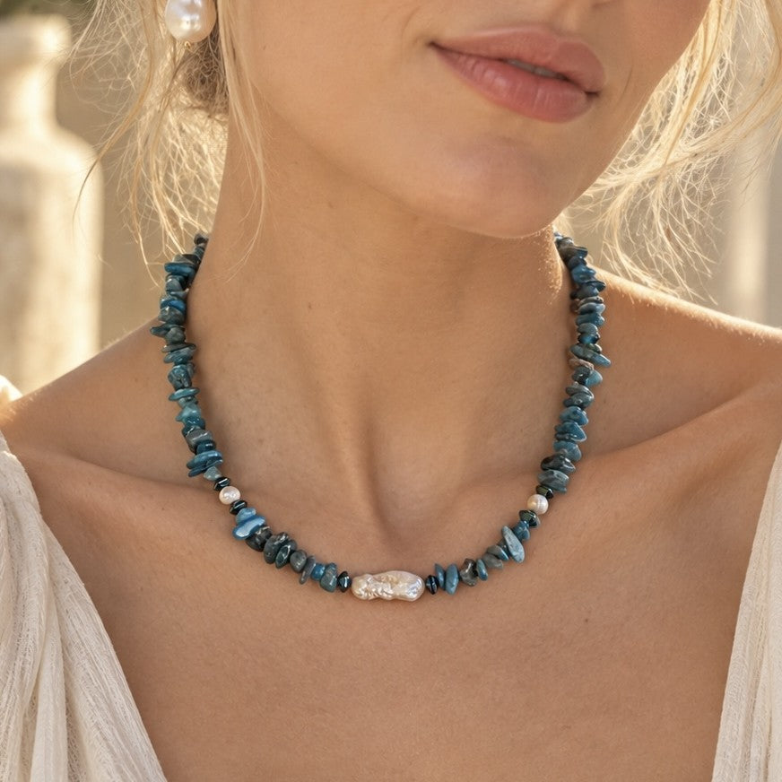 Turquoise Pearl Necklace