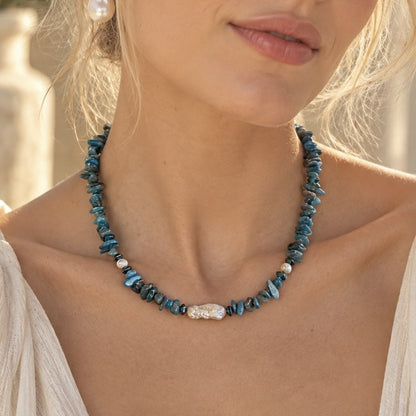 Turquoise Pearl Necklace