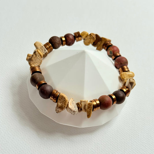 Terra Mosaic – Naturstein-Armband mit Splittern