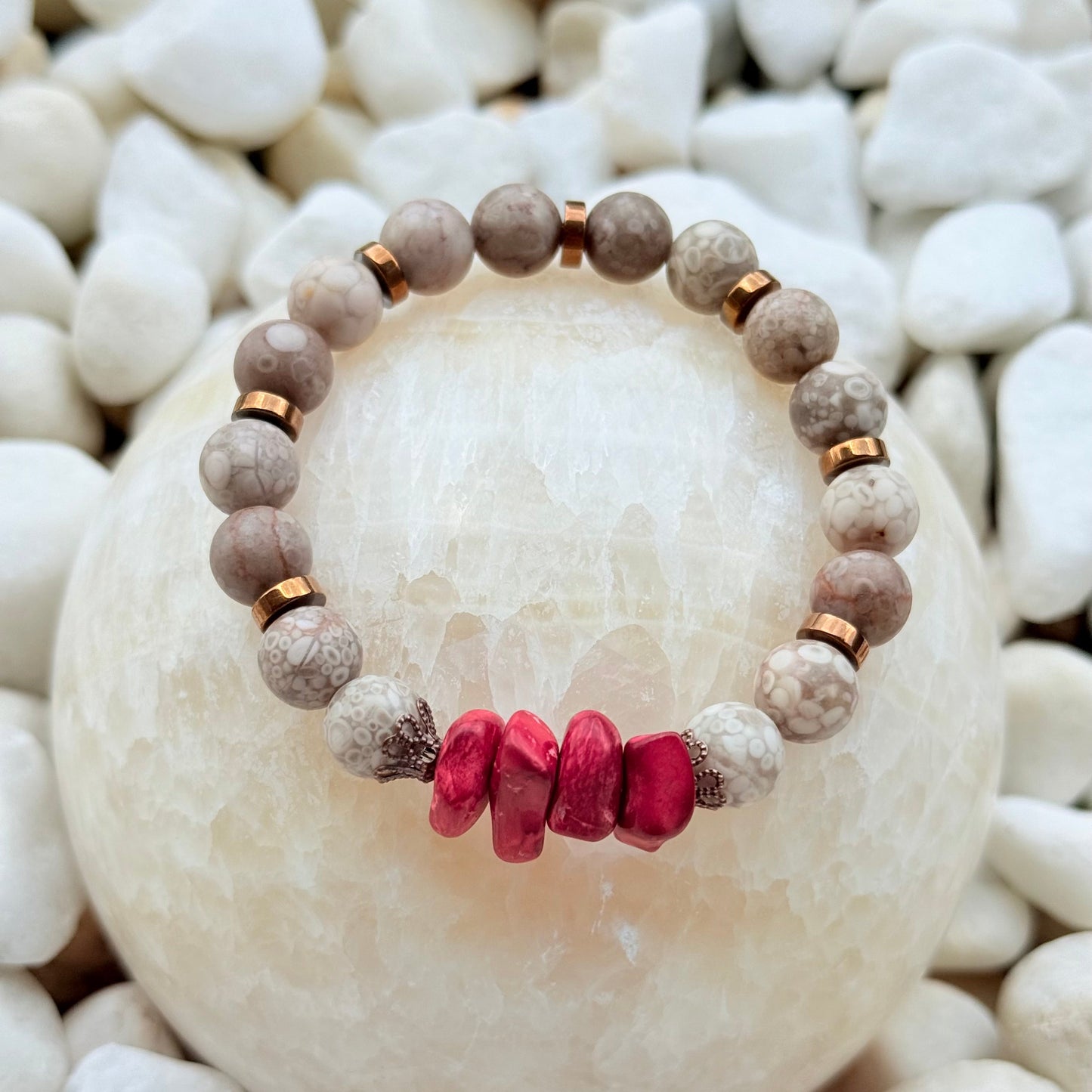 Berry Earth Armband mit Splittersteinen