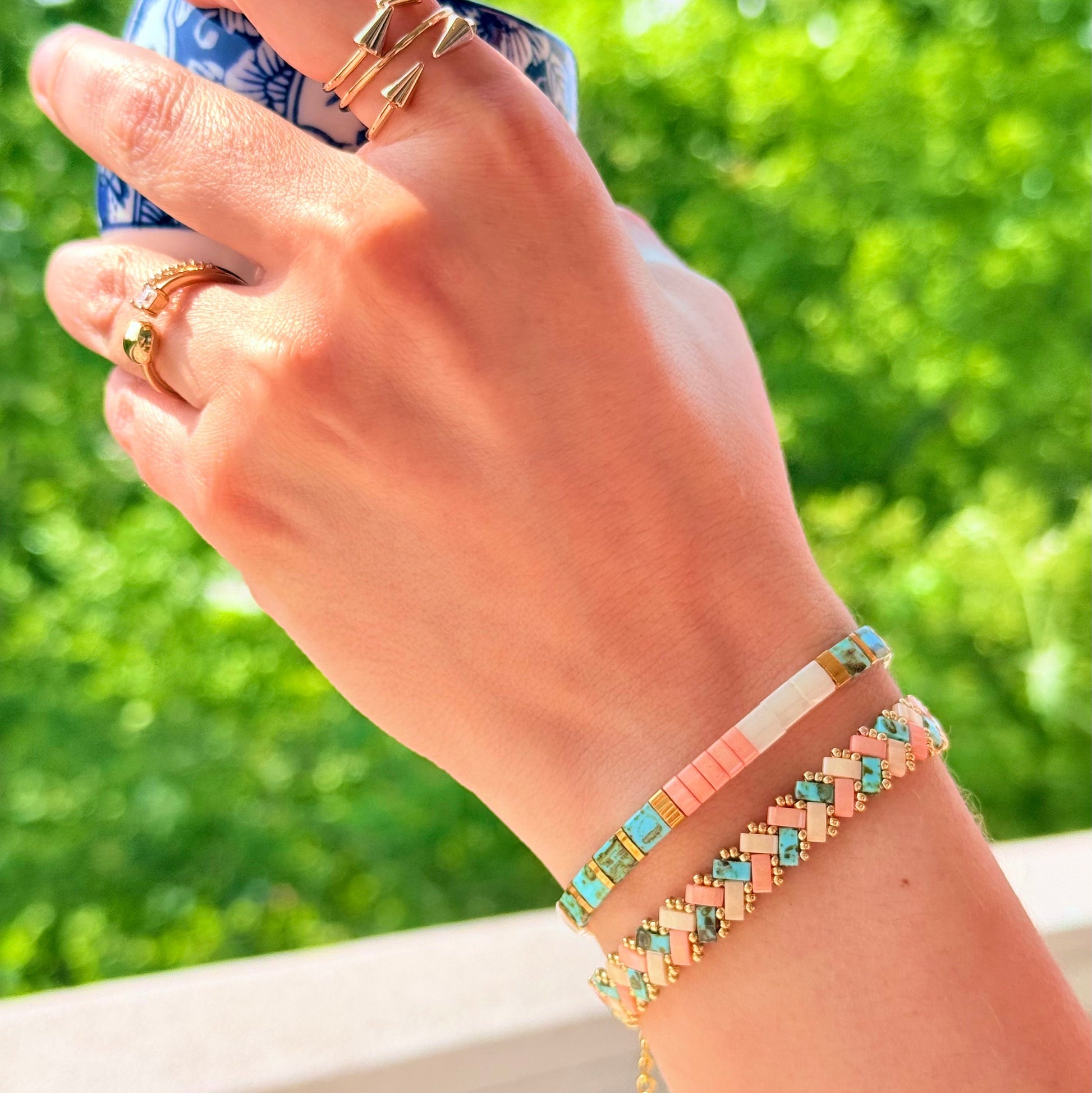 Pastel Harmony Miyuki-Tila Armband