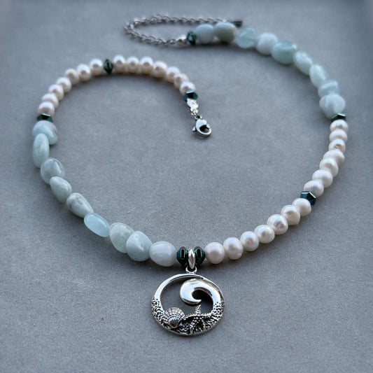 Ocean Wave Halskette – Ansicht 2