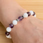Armband „Amethyst & White Agate“