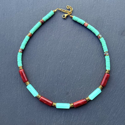 Turquoise Berry Halskette