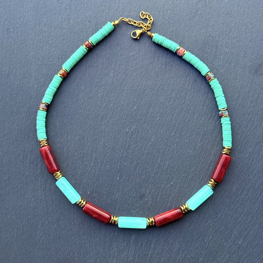 Turquoise Berry Halskette