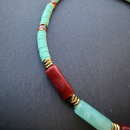 Turquoise Berry Halskette