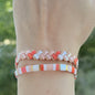 Coral Blush - Miyuki Tila Armband Set