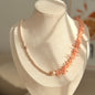 Coral Blush Halskette mit Süßwasserperle