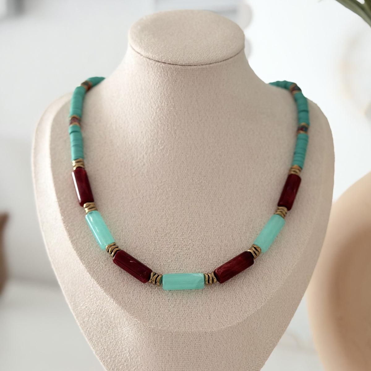 Turquoise Berry Halskette