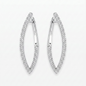 925 Silber Ohrringe mit Zirkonia im Marquise-Design