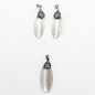 925 Silber Schmuckset mit Zirkonia und geschwärztem Finish – Anhänger und Ohrringe